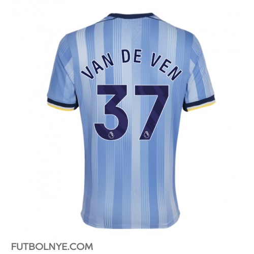 Camiseta Tottenham Hotspur Micky van de Ven #37 Visitante Equipación 2024-25 manga corta